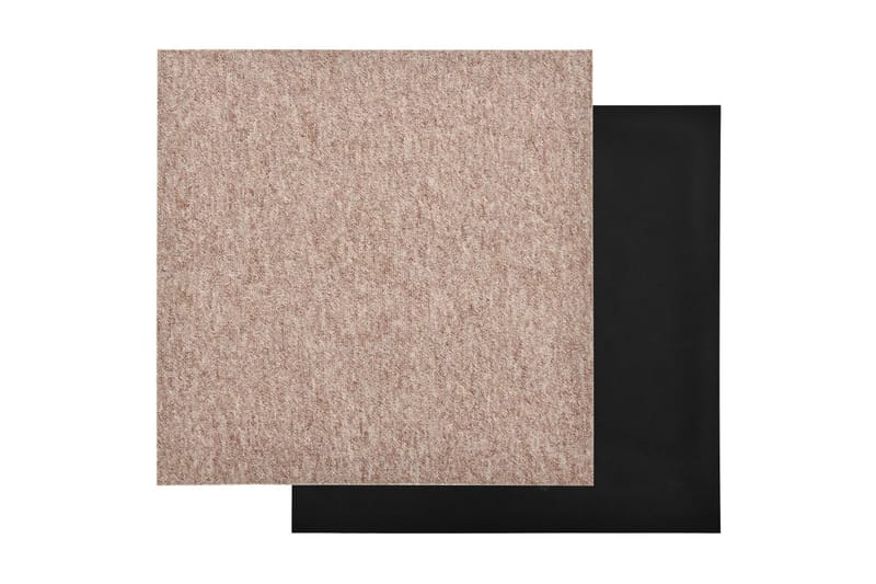 Textilplattor 20 st 5 m² 50x50 cm beige - Beige - Textil & mattor - Mattor - Heltäckningsmatta