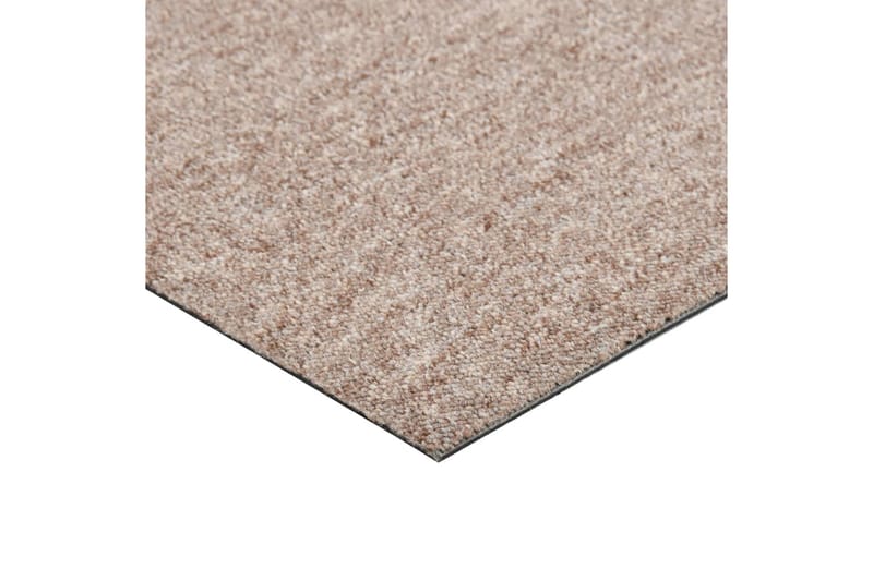 Textilplattor 20 st 5 m² 50x50 cm beige - Beige - Textil & mattor - Mattor - Heltäckningsmatta