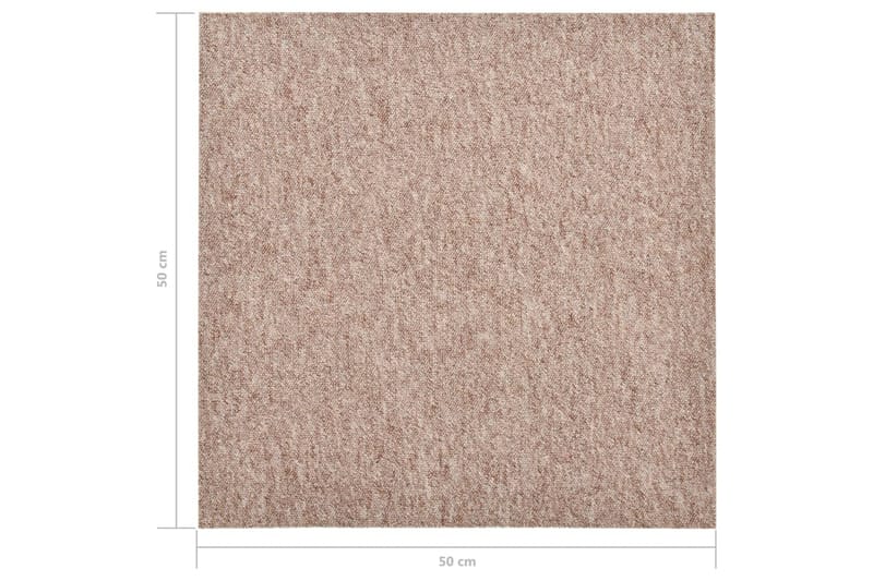 Textilplattor 20 st 5 m² 50x50 cm beige - Beige - Textil & mattor - Mattor - Heltäckningsmatta