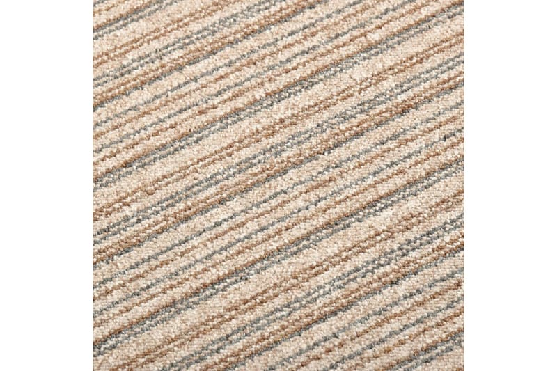 Textilplattor 20 st 5 m² 50x50 cm beige ränder - Beige - Textil & mattor - Mattor - Heltäckningsmatta
