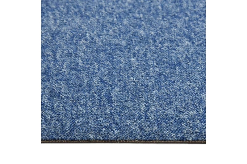 Textilplattor 20 st 5 m² 50x50 cm blå - Blå - Heltäckningsmatta