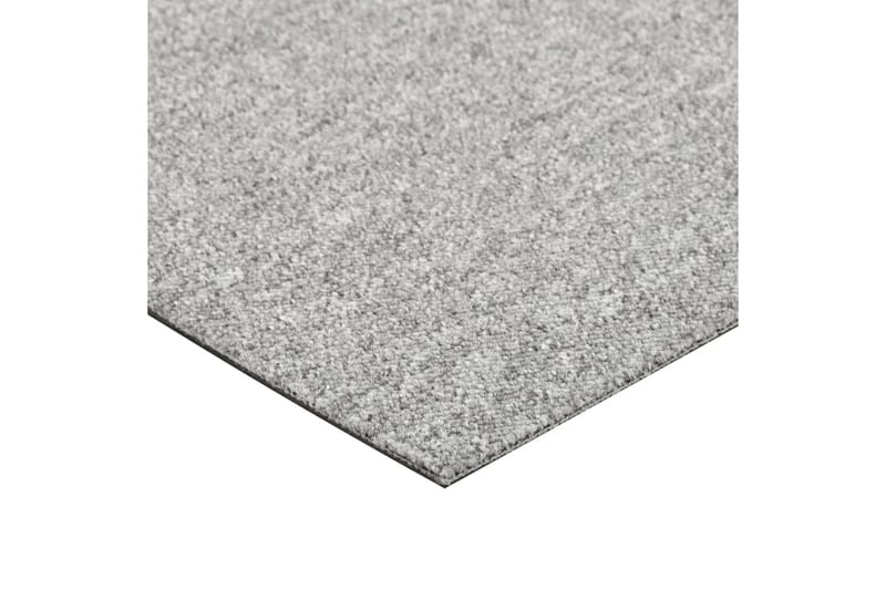 Textilplattor 20 st 5 m² 50x50 cm ljusgrå - Grå - Textil & mattor - Mattor - Heltäckningsmatta