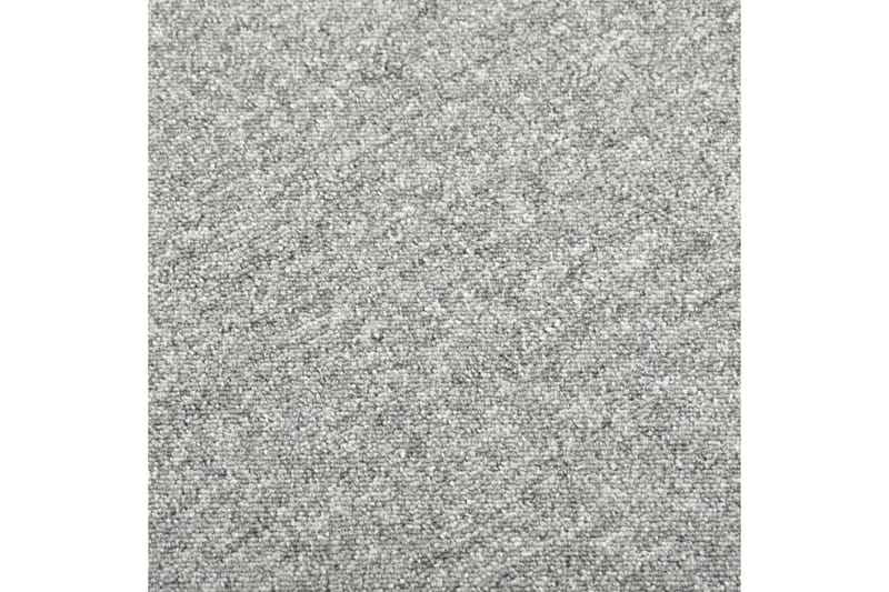 Textilplattor 20 st 5 m² 50x50 cm ljusgrå - Grå - Textil & mattor - Mattor - Heltäckningsmatta