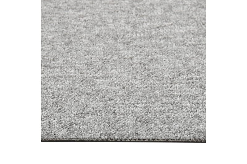 Textilplattor 20 st 5 m² 50x50 cm ljusgrå - Grå - Textil & mattor - Mattor - Heltäckningsmatta