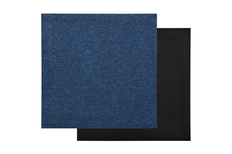 Textilplattor 20 st 5 m² 50x50 cm mörkblå - Blå - Heltäckningsmatta