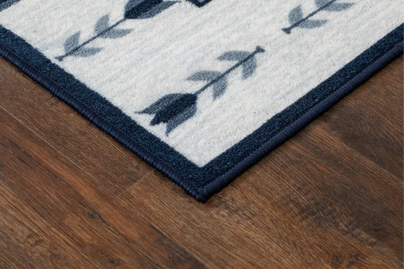 Tulpan Flatvävd Matta 133x190 cm - Blå - Textil & mattor - Mattor - Flatvävda mattor