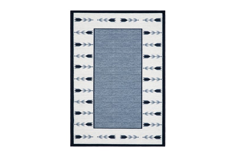 Tulpan Flatvävd Matta 160x230 cm, Blå