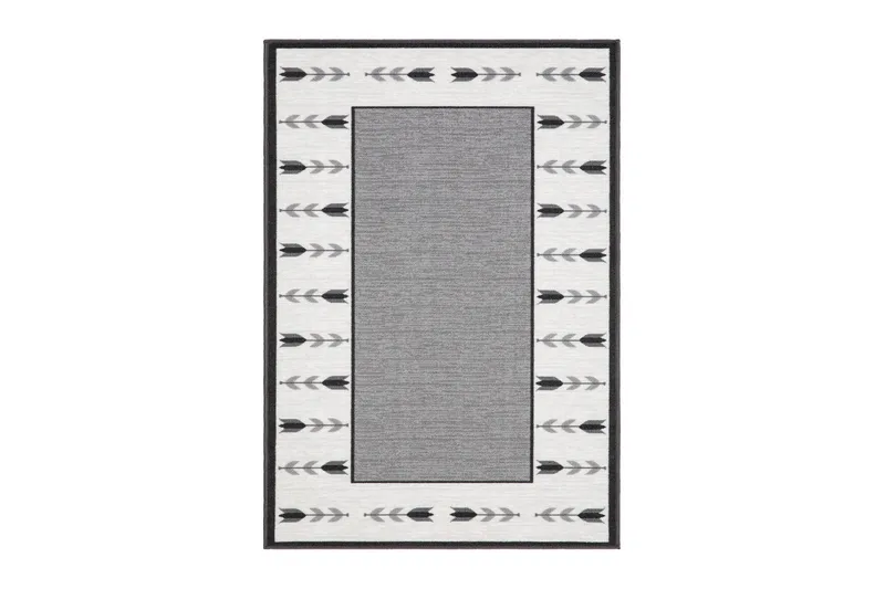 Tulpan Flatvävd Matta 160x230 cm, Grå