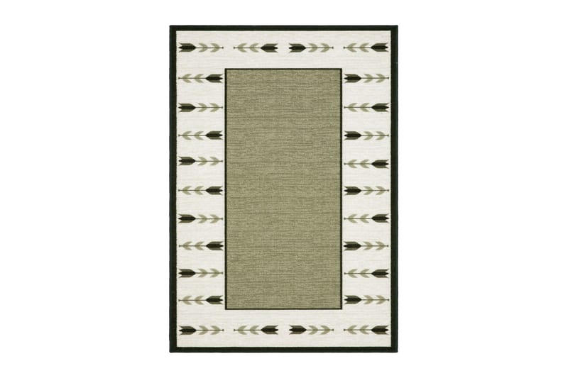 Tulpan Flatvävd Matta 160x230 cm, Grön