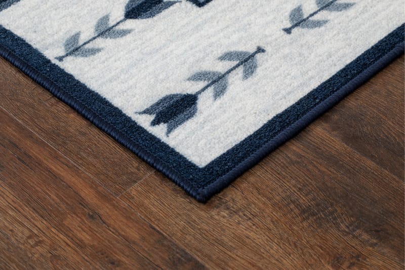 Tulpan Flatvävd Matta 57x200 cm - Blå - Textil & mattor - Mattor - Flatvävda mattor