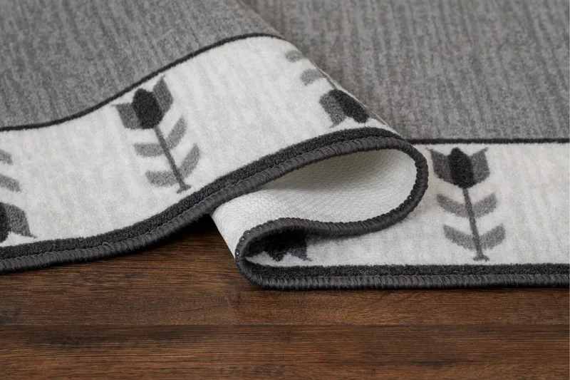 Tulpan Flatvävd Matta 57x200 cm - Grå - Textil & mattor - Mattor - Flatvävda mattor