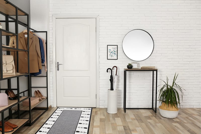 Tulpan Flatvävd Matta 80x150 cm - Grå - Textil & mattor - Mattor - Flatvävda mattor