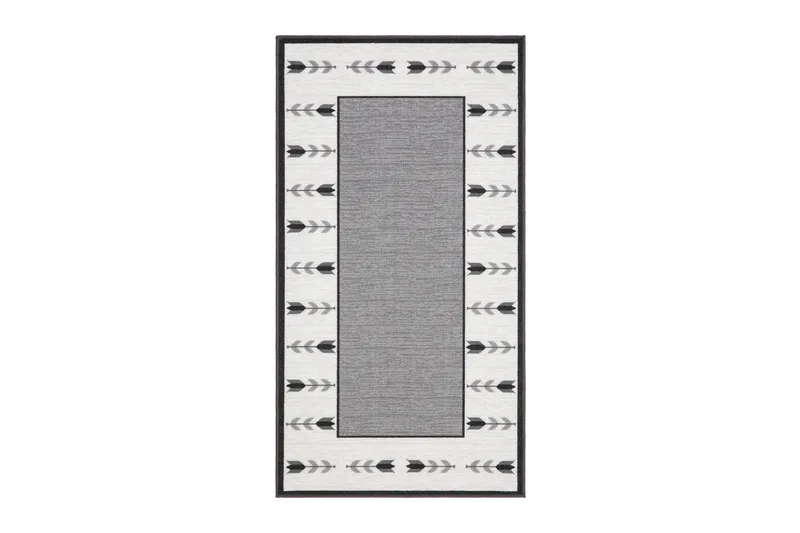 Tulpan Flatvävd Matta 80x150 cm, Grå