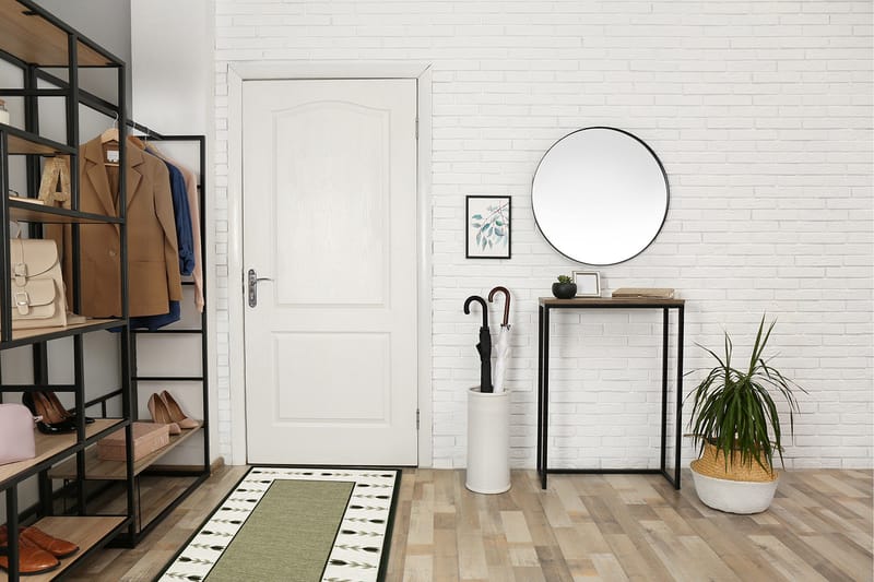 Tulpan Flatvävd Matta 80x150 cm - Grön - Textil & mattor - Mattor - Flatvävda mattor