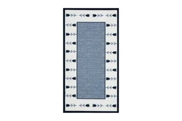 Tulpan Flatvävd Matta 80x200 cm - Blå - Textil & mattor - Mattor - Flatvävda mattor