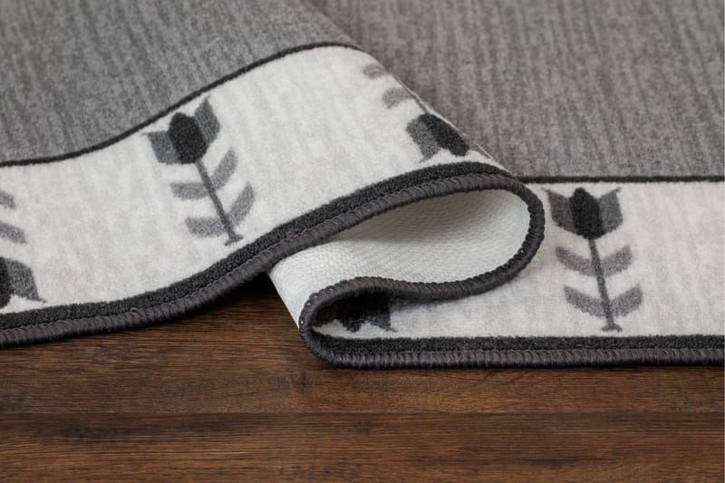 Tulpan Flatvävd Matta 80x300 cm - Grå - Textil & mattor - Mattor - Flatvävda mattor