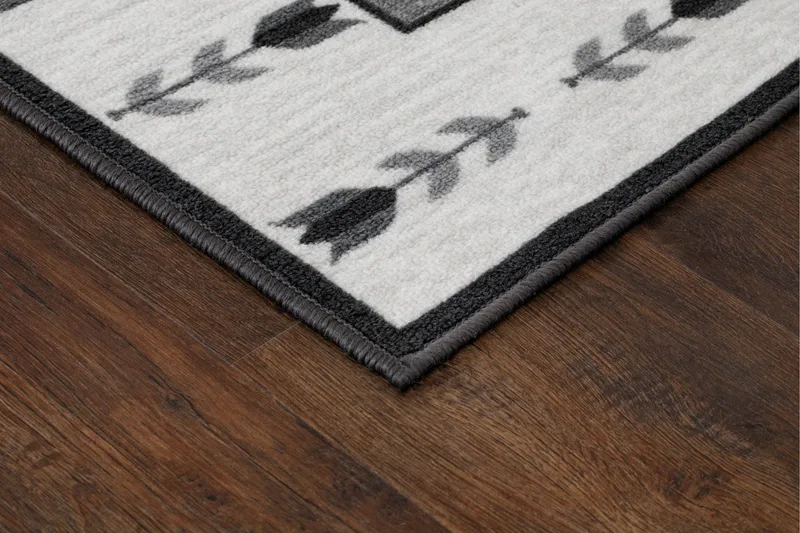 Tulpan Flatvävd Matta 80x300 cm - Grå - Textil & mattor - Mattor - Flatvävda mattor