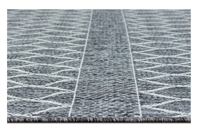Madrid Bell Flatvävd Matta 80x150 - Grå/Vit - Textil & mattor - Mattor - Stora mattor