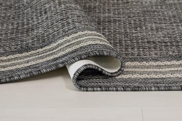 Madrid Frame Matta 80x240 cm Flatvävd - Grå - Textil & mattor - Mattor - Flatvävda mattor