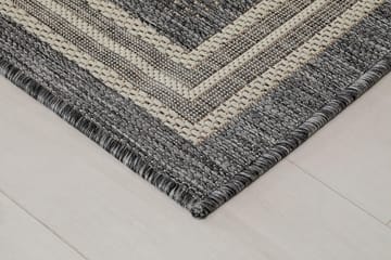 Madrid Frame Matta 80x240 cm Flatvävd - Grå - Textil & mattor - Mattor - Flatvävda mattor