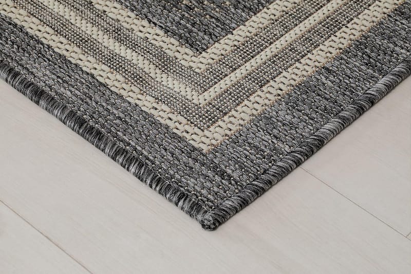 Madrid Frame Matta 80x240 cm Flatvävd - Grå - Textil & mattor - Mattor - Flatvävda mattor