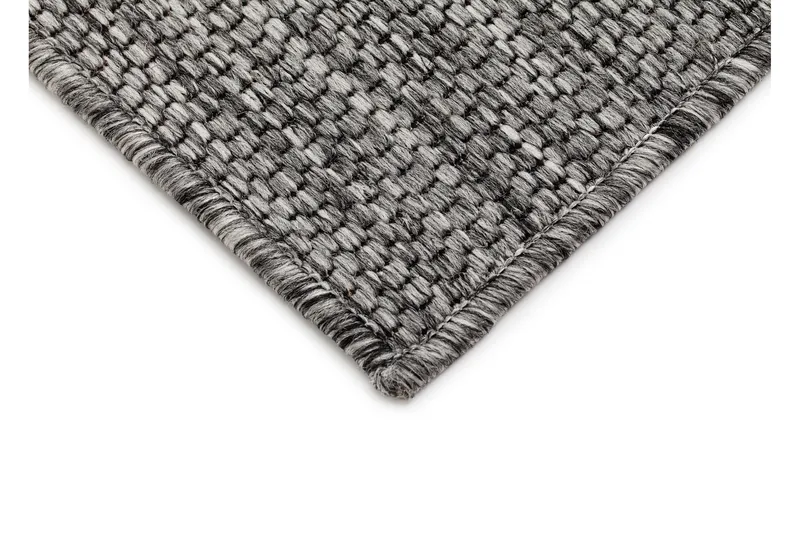 Madrid Square Flatvävd Matta 80x240 - Grå/Svart - Textil & mattor - Mattor - Små mattor