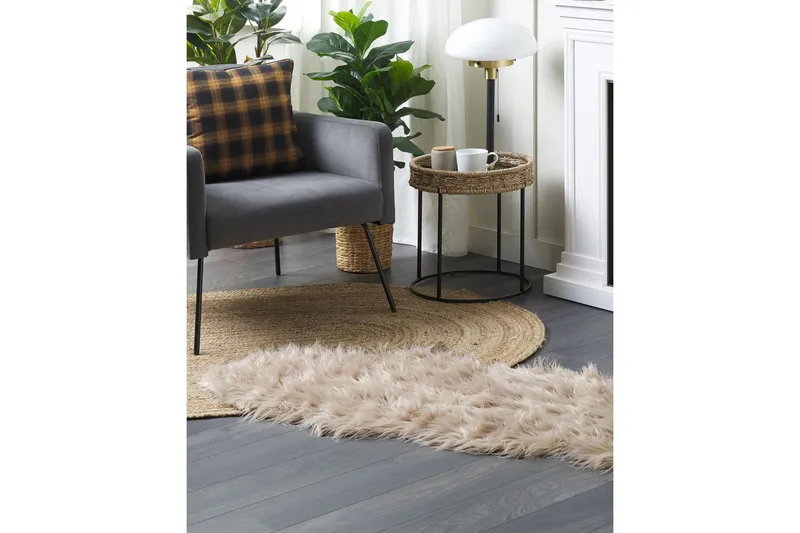 Mamungari Skinnmatta 60x180 cm - Beige - Textil & mattor - Mattor - Fällar & skinnmattor