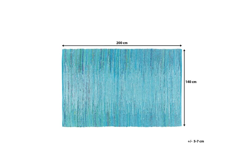 Mersin Matta 140x200 cm - Blå - Textil & mattor - Mattor