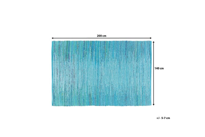 Mersin Matta 140x200 cm - Blå - Mattor