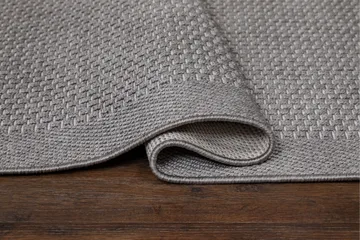Miami Flatvävd Matta Fyrkantig 200x200 cm - Grå - Textil & mattor - Mattor - Stora mattor