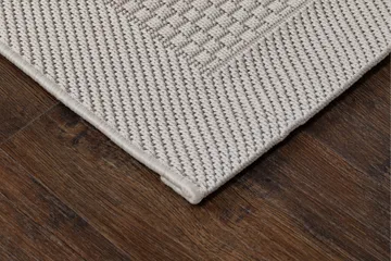 Miami Flatvävd Matta Fyrkantig 200x200 cm - Vit - Textil & mattor - Mattor - Stora mattor