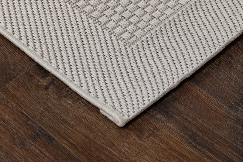 Miami Flatvävd Matta Fyrkantig 200x200 cm - Vit - Textil & mattor - Mattor - Stora mattor