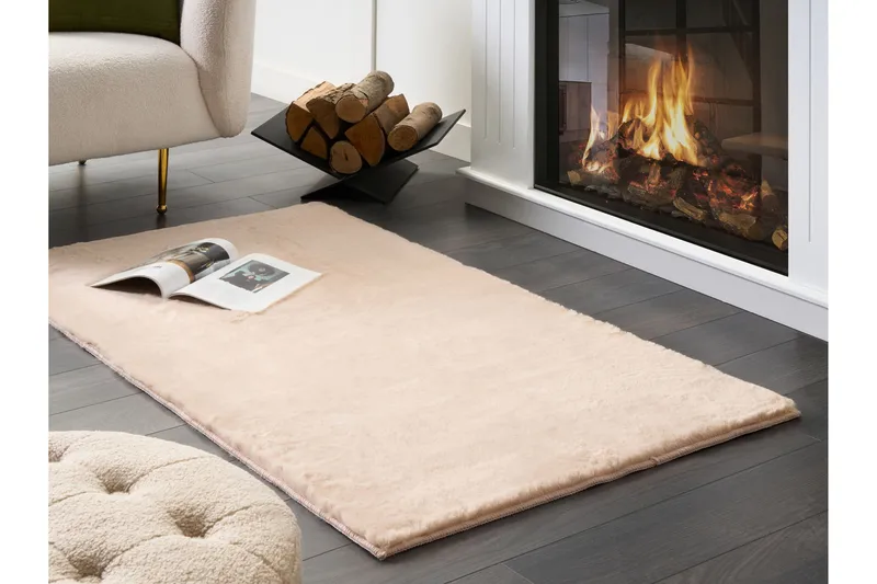 Mirpur Skinnmatta 80x150 cm - Beige - Textil & mattor - Mattor - Modern matta - Wiltonmattor