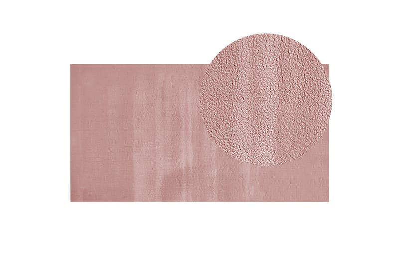 Mirpur Skinnmatta 80x150 cm - Rosa - Textil & mattor - Mattor - Fällar & skinnmattor