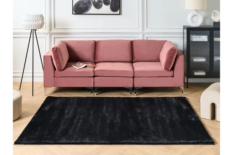 Mirpur Skinnmatta 80x150 cm - Svart - Textil & mattor - Mattor - Modern matta - Wiltonmattor