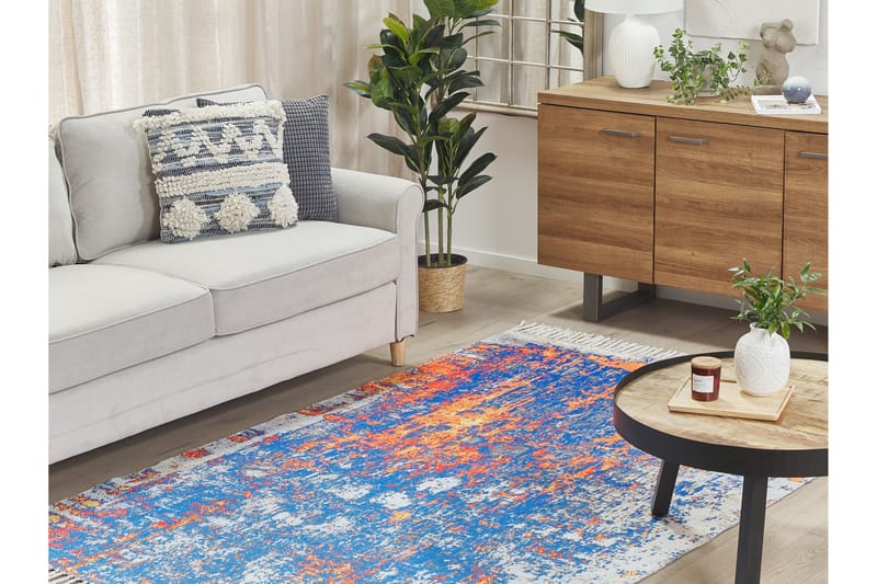 Acarlar Ryamatta 150x230 cm - Blå - Textil & mattor - Mattor - Modern matta - Ryamatta & luggmatta