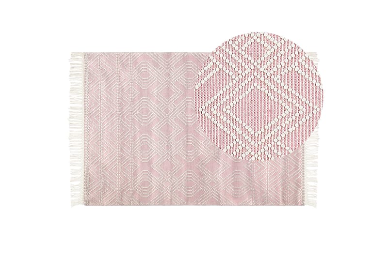 Adana Ryamatta 160x230 cm - Rosa - Textil & mattor - Mattor - Modern matta - Ryamatta & luggmatta