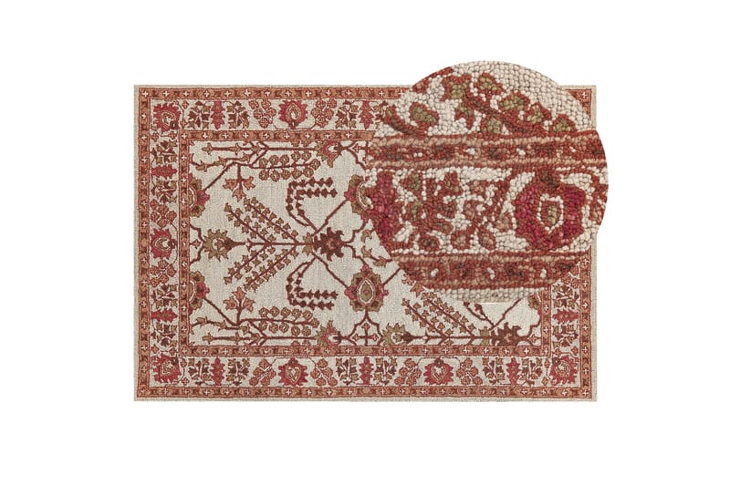 Adilcevaz Ullmatta 140x200 cm - Orange - Textil & mattor - Mattor - Modern matta - Ullmatta