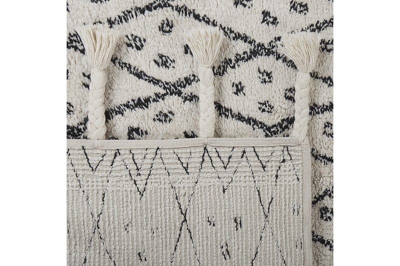 Agadir Bomullsmatta 160x230 cm - Svart/Vit - Textil & mattor - Mattor - Modern matta - Bomullsmatta