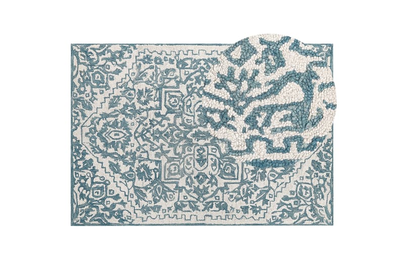 Ahmetli Ullmatta 160x230 cm - Svart/Vit - Textil & mattor - Mattor - Modern matta - Ullmatta
