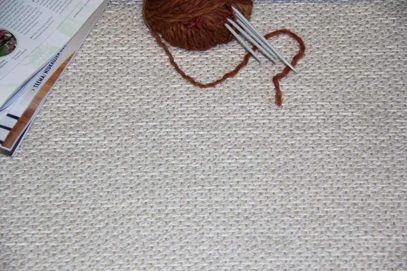 Aho Matta Rund 133 cm Beige - Vm Carpet - Textil & mattor - Mattor - Modern matta - Ullmatta