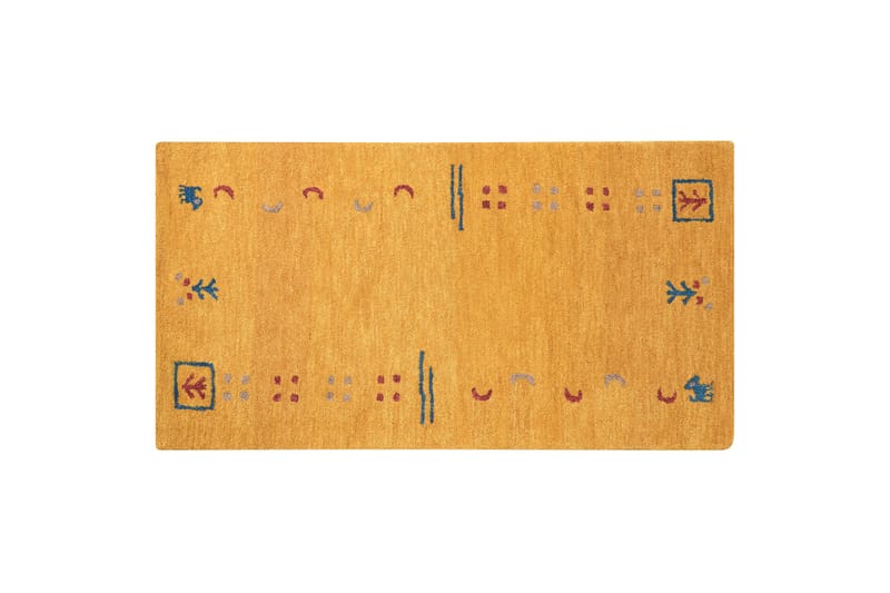 Akalan Ryamatta 80x150 cm - Gul - Textil & mattor - Mattor - Modern matta - Ryamatta & luggmatta
