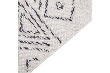 Alkent Ullmatta 140x200 cm - Svart/Vit - Textil & mattor - Mattor - Modern matta - Ullmatta