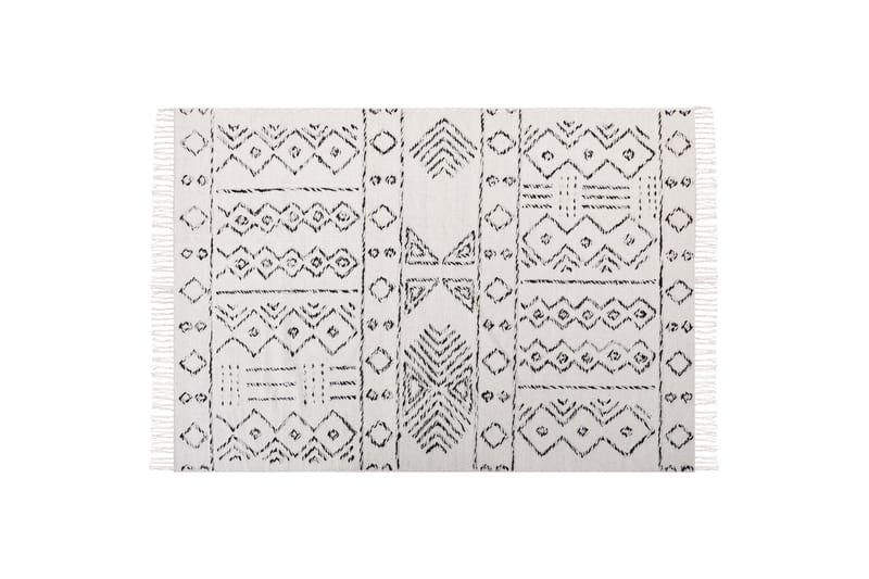 Alkent Ullmatta 160x230 cm - Svart/Vit - Textil & mattor - Mattor - Modern matta - Ullmatta