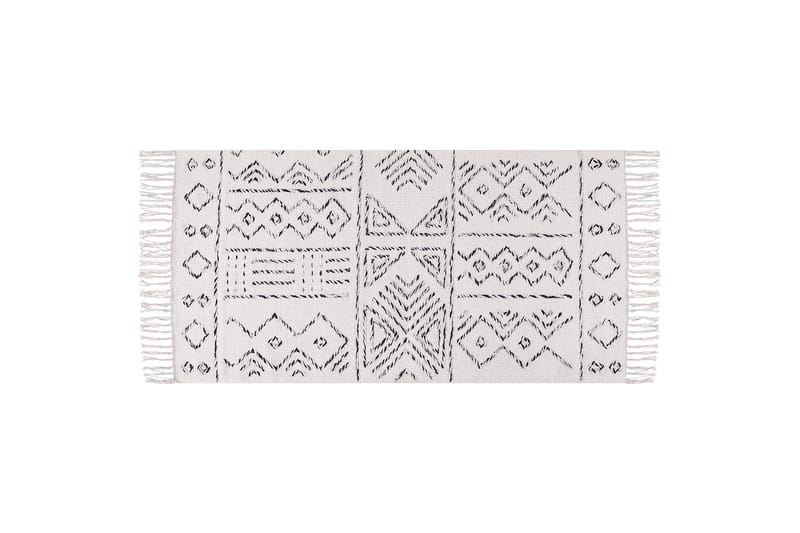 Alkent Ullmatta 80x150 cm - Svart/Vit - Textil & mattor - Mattor - Modern matta - Ullmatta