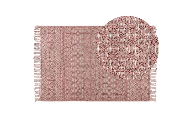 Alucra Ryamatta 160x230 cm - Rosa - Textil & mattor - Mattor - Modern matta - Ryamatta & luggmatta