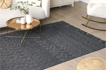 Alucra Ryamatta 160x230 cm - Svart - Textil & mattor - Mattor - Modern matta - Ullmatta