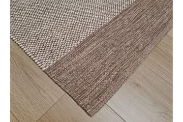 Alva Bomullsmatta 200x300 cm Rektangulär - Mörkbeige - Textil & mattor - Mattor - Modern matta - Bomullsmatta