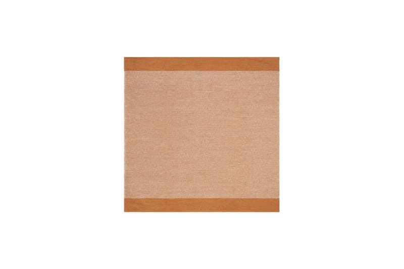 Alva Bomullsmatta 240x240 cm Kvadratisk - Orange - Textil & mattor - Mattor - Modern matta - Bomullsmatta