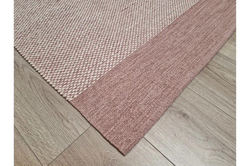 Alva Bomullsmatta 240x240 cm Kvadratisk - Rosa - Textil & mattor - Mattor - Modern matta - Bomullsmatta